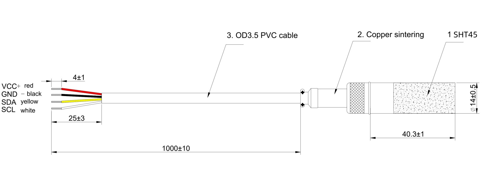SHT45 HVAC Cảm biến nhiệt độ và độ ẩm tuân thủ tiêu chuẩn ROHS