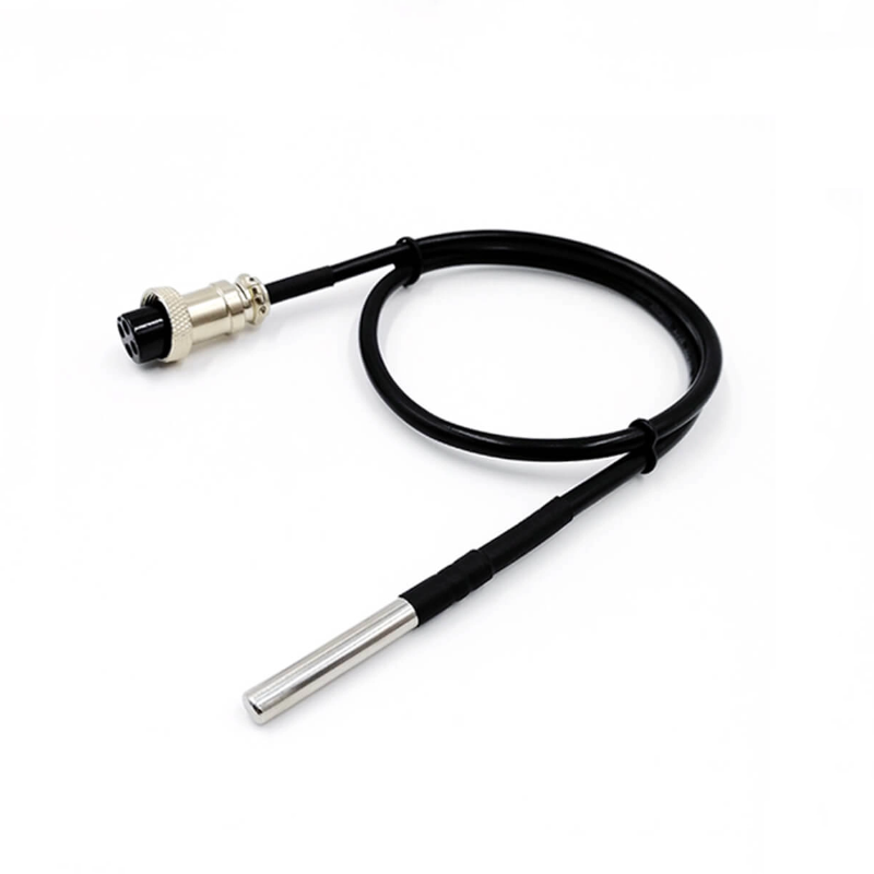Cảm biến nhiệt độ kỹ thuật số DS18B20 OD6×50mm — Chống nước, Dùng trong công nghiệp, Đầu nối GX12