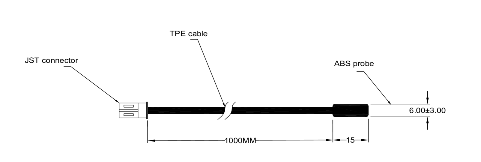 Cảm biến nhiệt độ điện trở nhiệt NTC 10kΩ — Vỏ kín chống nước để điều khiển công nghiệp